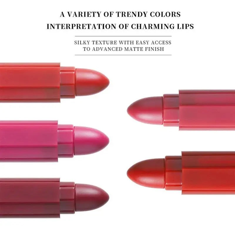 5 IN 1 LIPSTICK Trending Shades (Buy 1 Get 1 Free)
