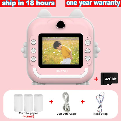 Digital Children Camera For Photography Instant Print Photo